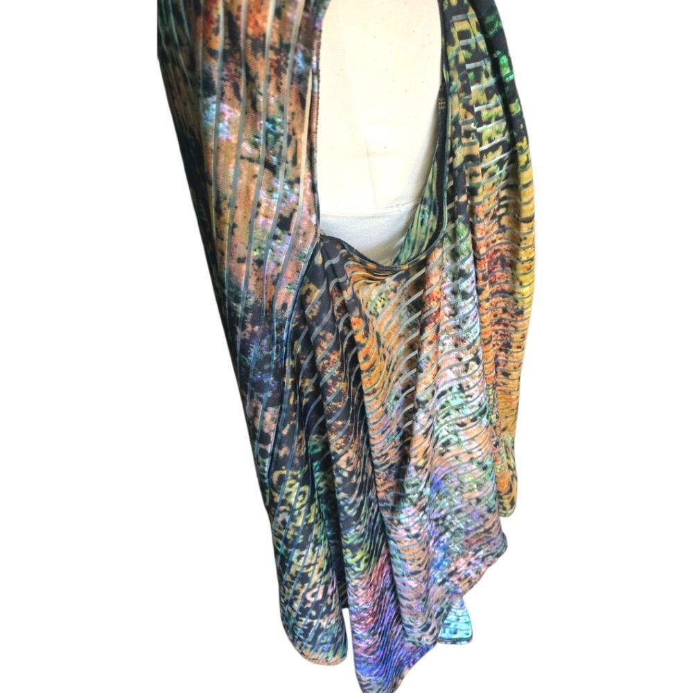 Laurie Lei Haze by Ashley Marie Rainbow Sleeveless Draped Vest - Picture 2 of 8